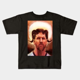 messi goat lord Kids T-Shirt